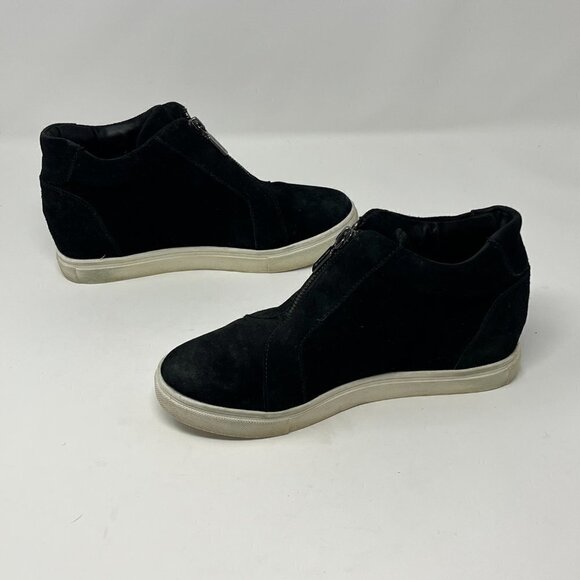 Blondo Glenda wedge sneakers black suede 6.5 women waterproof - Picture 8 of 13